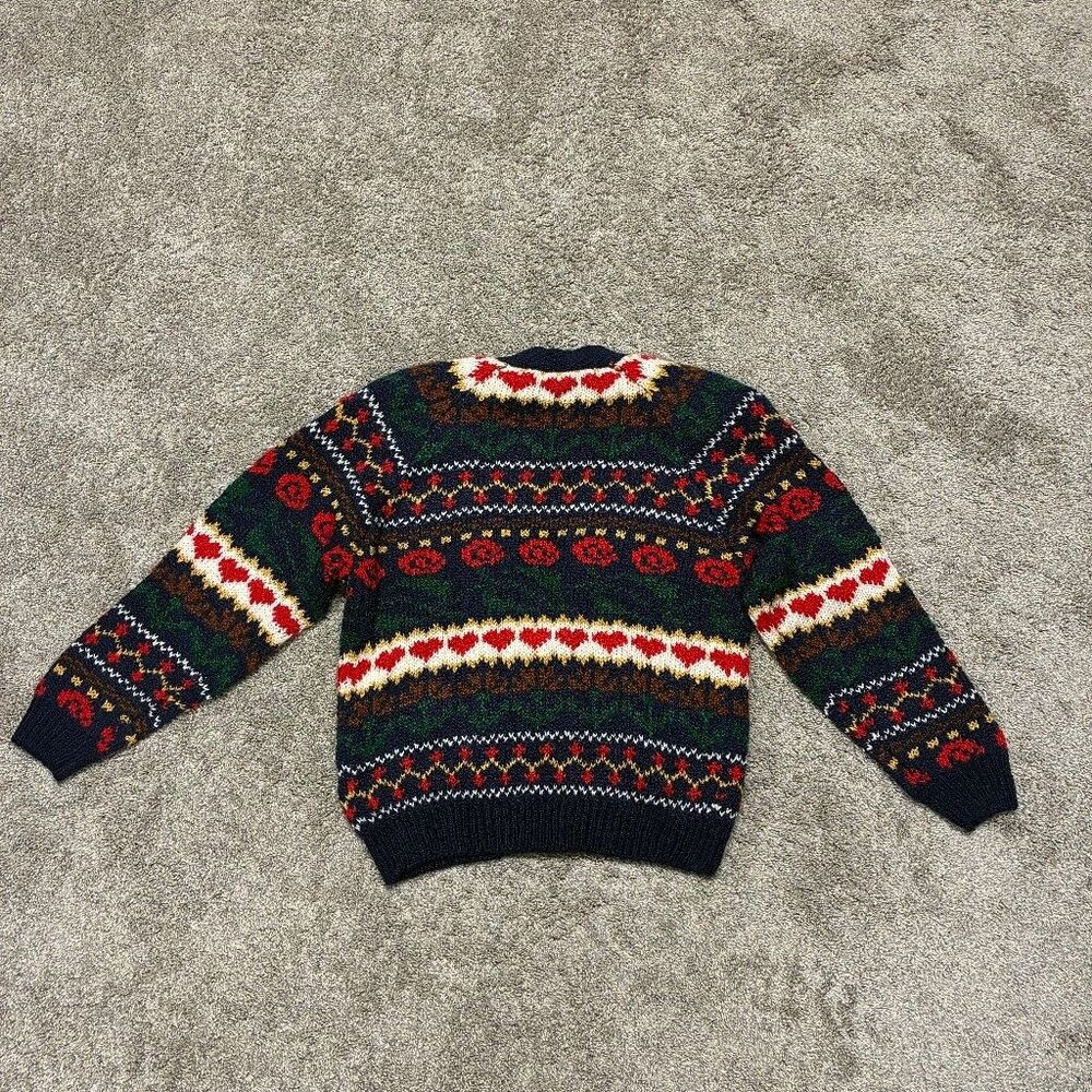 Erika & Company 90s Grandmacore Cardigan Medium Navy Granny Cottagecore NWT - Picture 8 of 8